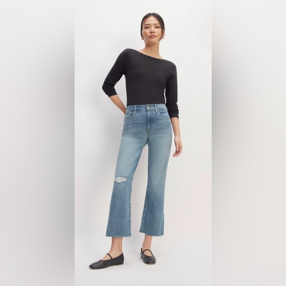 Everlane Denim - Everlane Kick Crop Flare Jeans Size 27